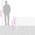 vidaXL Sieťový plot s stĺpom 10 x 0,6 m PVC potiahnutá oceľ Zelená