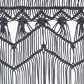 vidaXL Záclona macrame antracitová 140x240 cm bavlna