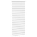 vidaXL Zebra roleta biela 105x230 cm šírka látky 100,9cm polyester