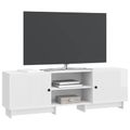 vidaXL TV skrinka 150 x 31 x 50 cm Biela s vysokým leskom