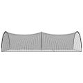 vidaXL Sieť na baseballové odpaly čierna 900x400x250 cm polyester