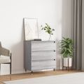 vidaXL Komoda sivý dub sonoma 60x35x70 cm spracované drevo