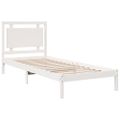 vidaXL Extra dlhá posteľ bez matraca biela 90x220 cm masívne drevo