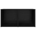 vidaXL Zostava TV skriniek 72 x 35 x 37 cm Čierna Kompozitné drevo
