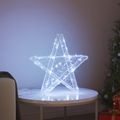 vidaXL 3D hviezda 50 LED Studená biela 55 x 53.5 x 10 cm Akryl