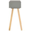 vidaXL Konzolový stolík sivý 80x30x72 cm masívne borovicové drevo