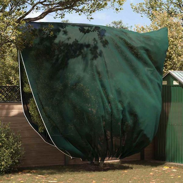 vidaXL Covers na fleece pre ochranu rastlín pred mrazom 3 pcs Zelená