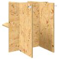 vidaXL Základňa terária Hnedá 50 x 50 x 50 cm OSB