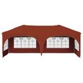 vidaXL Prístrešok na párty 575 x 288 x 245 cm Tehlová Oxfordská látka