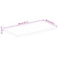 vidaXL Stolová doska 120x60x2,5 cm živý okraj masívny mangovník