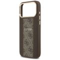 Puzdro Guess pre iPhone 17 Pro Max HC MAGSAFE PU S/ 4G PU STRIPE hnedé