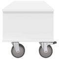 vidaXL TV stolík 100 x 35 x 35 cm Biela Kompozitné drevo