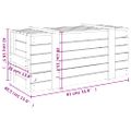 vidaXL Úložný box 91x40,5x42 cm masívna borovica