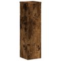 vidaXL Stojany na rastliny 2 ks dymový dub 17x17x60cm kompozitné drevo