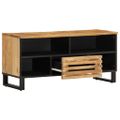 vidaXL TV skrinka 100x34x46 cm, surový mangový masív