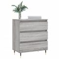 vidaXL Komoda sivý dub sonoma 60x35x70 cm spracované drevo