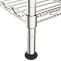 vidaXL Regál s 5 policami 90x35x180 cm chrómovaný 250 kg