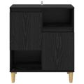 vidaXL Servírovacia skriňa Čierny dub 35 x 60 x 70 cm Kompozitné drevo