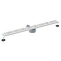 vidaXL Sprchový odtok s líniovým dizajnom a 360° sifónom 100 cm