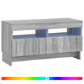 vidaXL LED TV kabinet Sivý Sonoma Kompozitné drevo