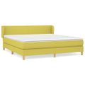 vidaXL Boxspring posteľ s matracom zelená 180x200 cm látka