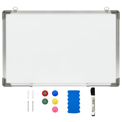 vidaXL Magnetická tabuľa stierateľná za sucha biela 50x35 cm oceľ