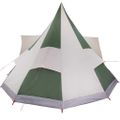 vidaXL Tipi stan so strechou Zelená 510 x 690 x 330 cm taft