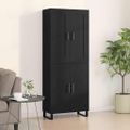 vidaXL Highboard 2 ks Čierny dub 69,5 x 34 x 180 cm
