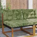 vidaXL Vankúš na vonkajšiu pohovku Polyester Design s listami