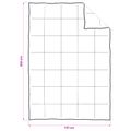 vidaXL Súprava paplónu a vankúša 2 ks 137 x 200 cm Leto 720 g/ks Biela