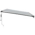 vidaXL Automaticky zaťahovacia markíza LED antracit a biela 500x350 cm