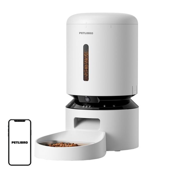 Dávkovač krmiva Petlibro Granary s kamerou, 5 l (biely)