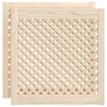 vidaXL Dvere skrinky mriežkový dizajn 2 ks 59,5x61,5 cm masív borovica