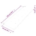 vidaXL Lavička Batavia so bledozeleným vankúšom 150 cm tíkový masív