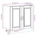 vidaXL Skriňa pod umývadlo Porto 2 ks Hnedá 80 x 46 x 81,5 cm