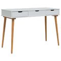 vidaxl Toaletný stolík FAUSKE Biela 112 x 50 x 78 cm