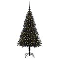 vidaXL Vianočný stromček Čierna 120 cm PVC