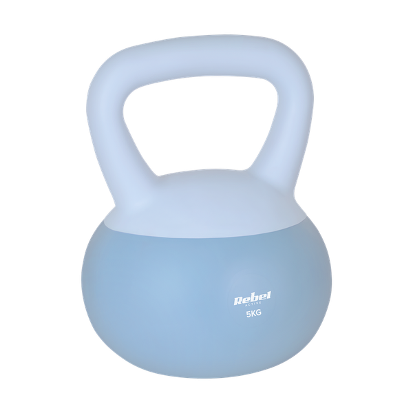 Kettlebell Soft Vinylový 5 kg REBEL ACTIVE RBA-2333-05