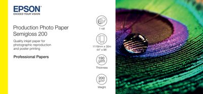 EPSON Production Photo Paper Semigloss 200 44''x30m