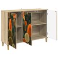 vidaXL Servírovacia skriňa ZAANDAM Sonoma 102 x 33 x 75 cm