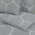 vidaXL Súprava obliečok na paplón sivá 200x220 cm bavlna