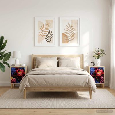 vidaXL Nočný stolík KIEL 2 ks Dub sonoma 36 x 33 x 50 cm