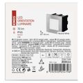 LED orientačné vstavané svietidlo 80×80 1,5W neutr. biela IP65