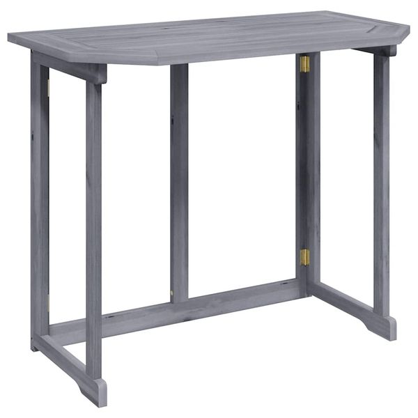 vidaXL Skladací balkónový stôl 90x50x74 cm akáciový masív