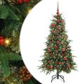 vidaXL Umelý Sklápací Vianočný Stromček Zelená 120 cm PE a PVC
