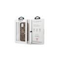 Guess puzdro pre iPhone 13 Pro / 13 6,1'' GUHCP13L4GMGBR hnedé tvrdé puzdro 4G Big Metal Logo
