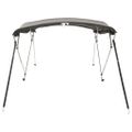 vidaXL Strieška Bimini s 4 oblúkmi a stenami 243x(185-198)x137 cm