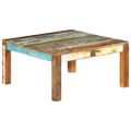 vidaXL Konferenčný stolík 80x80x40 cm masívne recyklované drevo