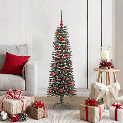 vidaXL Umelý vianočný stromček Zelená 120 cm PVC, plast a oceľ