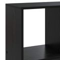 vidaXL Knižnica 102 x 29 x 103,5 cm Kompozitné drevo Čierny dub